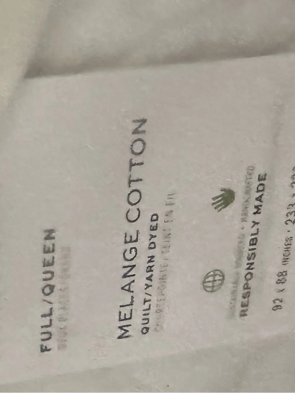 Pottery Barn Melange Cotton Quilt - white